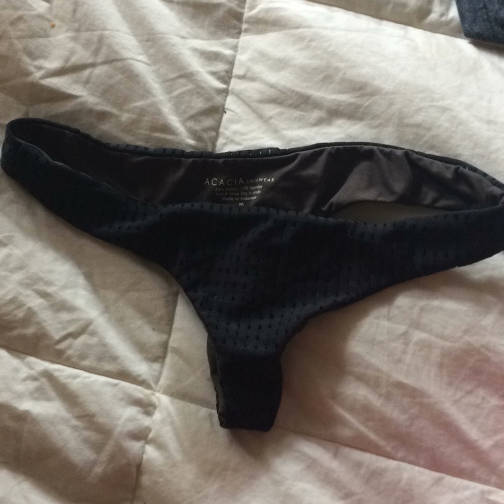 acacia hookipa black mesh bottoms